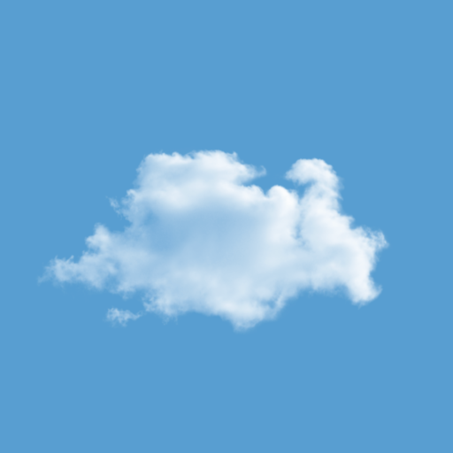 Nuage sur fond bleu, logo du site de Pierre ZENATTI